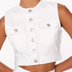 **NWT** DL1961 Cropped Denim Vest